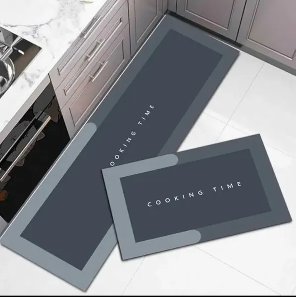 Kitchen Floor Mat Set – Waterproof Non-Slip Cushioned Rugs 2-Piece Anti-Fatigue(40×60cm + 40×120cm)